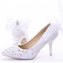 2016 New Hot Sale Lace Custom Made High Heel Popular Formal Shoes Pumps Bridal Shoes Ladies Evening Party Shoes Pumps