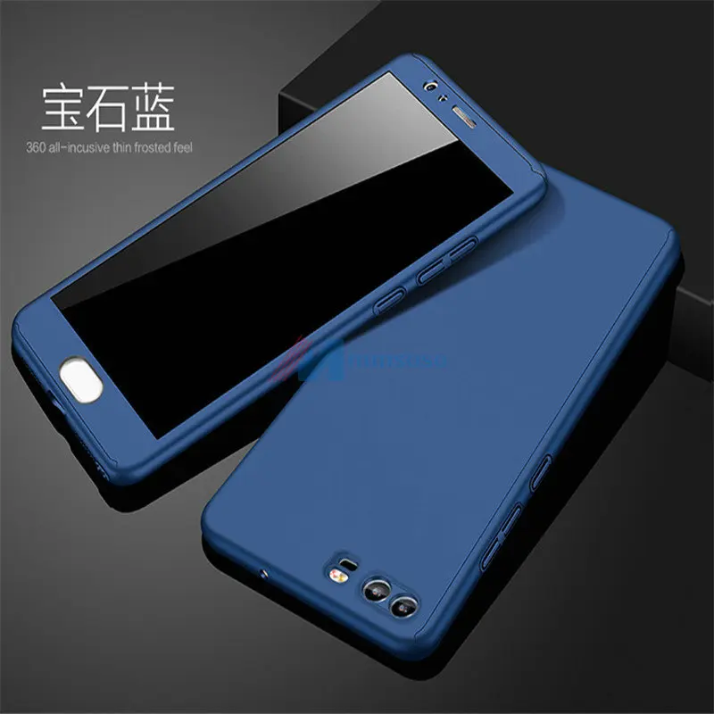 

360 Degree Full Cases for Huawei P10 Lite Back Cover with Tempered Glass for Huawei P10 P 10 Lite WAS-LX1 Cover Cases