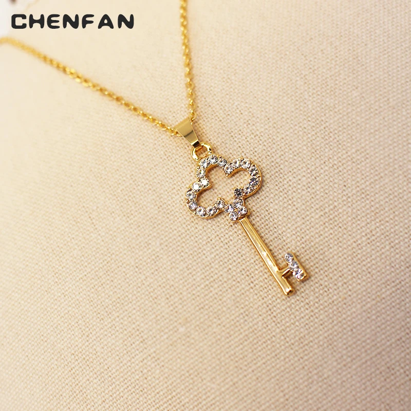 

CHENFAN Trendy womens necklace fashion necklace female jewelry wholesale gold stone statement necklaces pendants jewelry chain