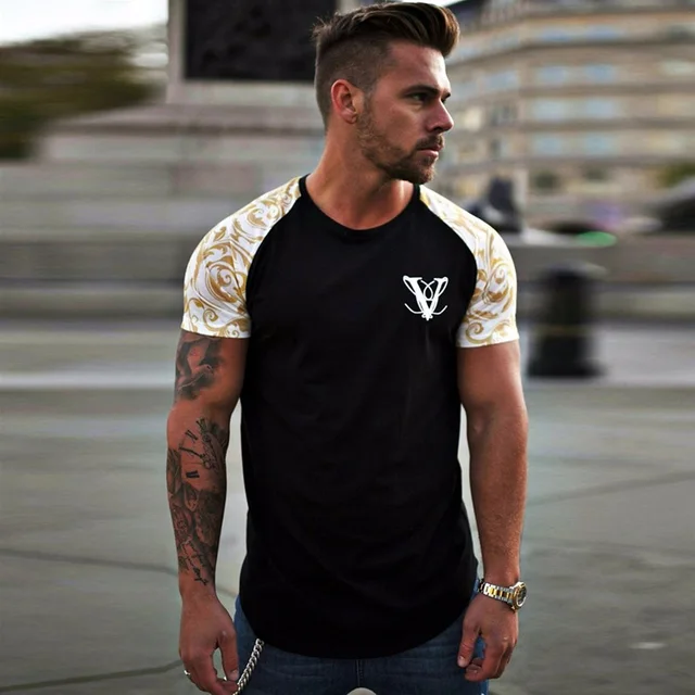 Rashgard Gym T Shirt Men Slim Fit Sport 