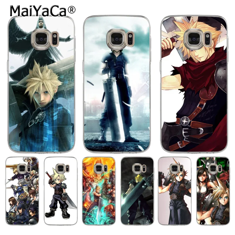 MaiYaCa Final Fantasy VII FF7 аниме картины крышка мобильный телефон чехол для samsung galaxy s8 s7 edge s6