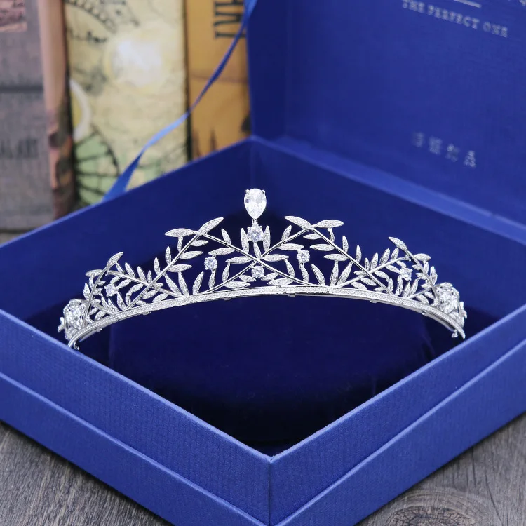 

2018 New fashion micro-mosaic All Zircon crown bride headdress crown wedding hair ornaments birthday crown Big Beautyful crown