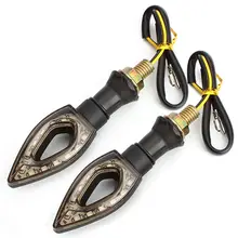 2pcs Amber DC 12V Motorcycle LED Turn Signal Indicator Light lamp For Honda for KTM for