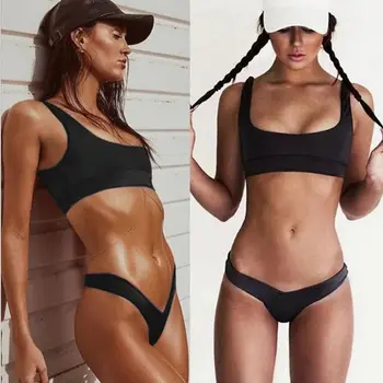 

Women Bandage Bikini Push-up Padded Bra Swimsuit Bathing 2pcs Set Swimwear