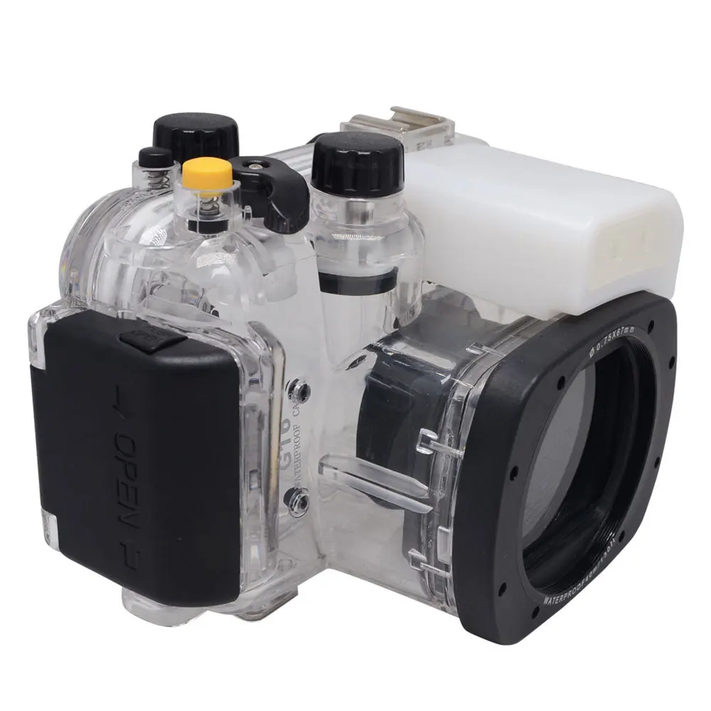 Mcoplus 40m/130ft Underwater Housing Waterproof Camera Diving Case for