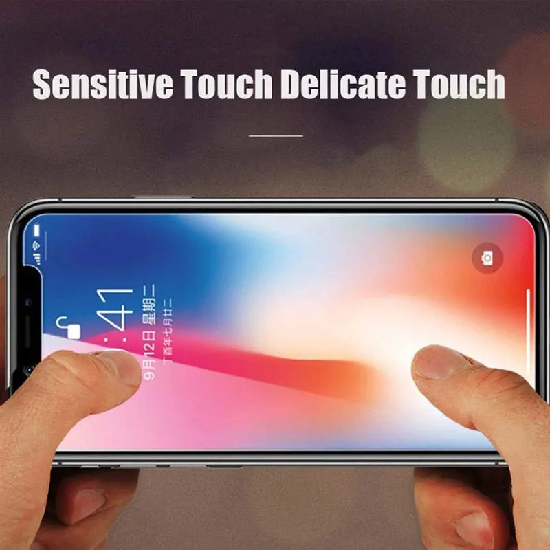 Ascromy 2PCS For iPhone X Screen Protector Tempered Glass 9H ecran Protection For iPhone 7 Plus 8 6 6S 5 5S SE 4 4S verre trempe (2)