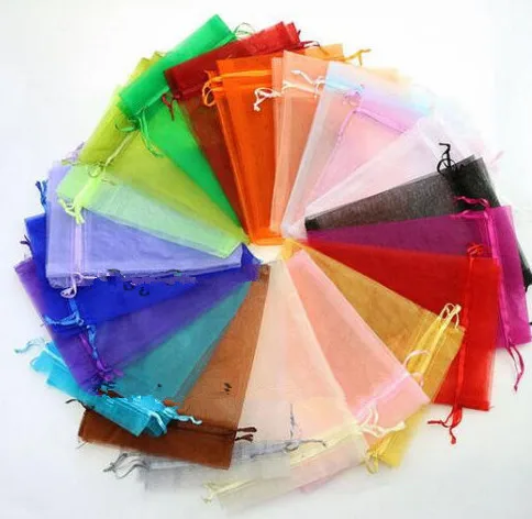 100pcs/Lot Mix Xolor Organza Xmas Wedding Party Favor Gift Bags Candy Jewellery Pouches Christmas | Украшения и аксессуары