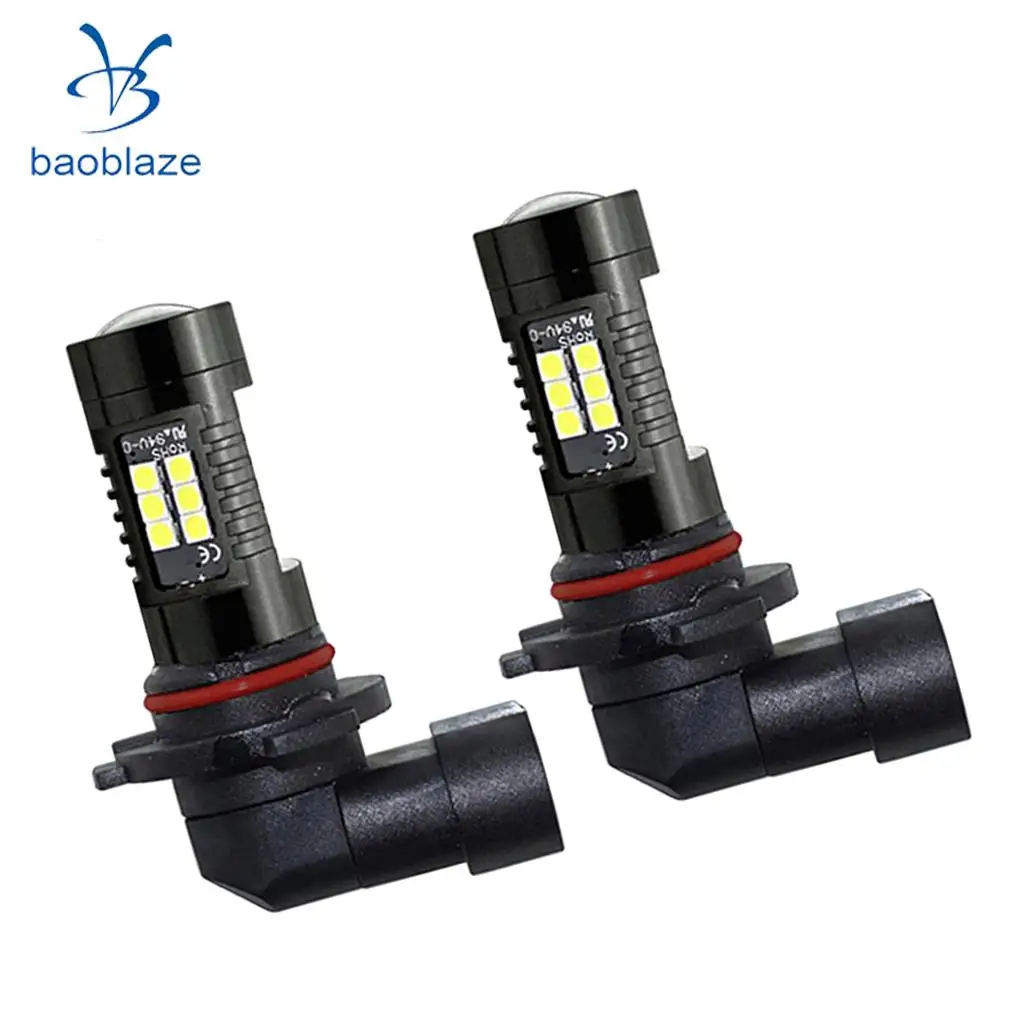 2pcs H10 21SMD Car LED White Fog Driving Light Bulbs Lamp DRL DC 12V-28V