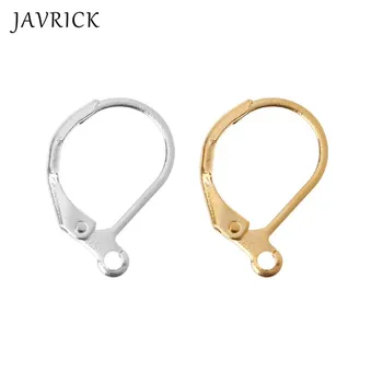

50Pcs Lever Back DIY Earring French Hooks Ear Wire Open Loop for Jewelry Making