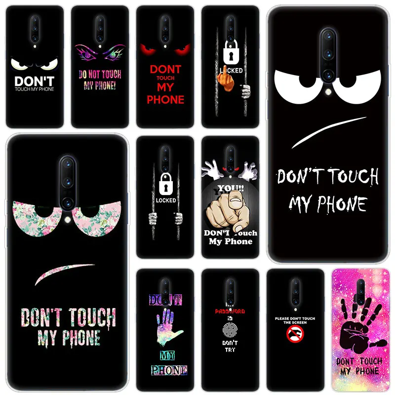Hot Don t touch my phone Soft Silicone Fashion Transparent Case For font b OnePlus b