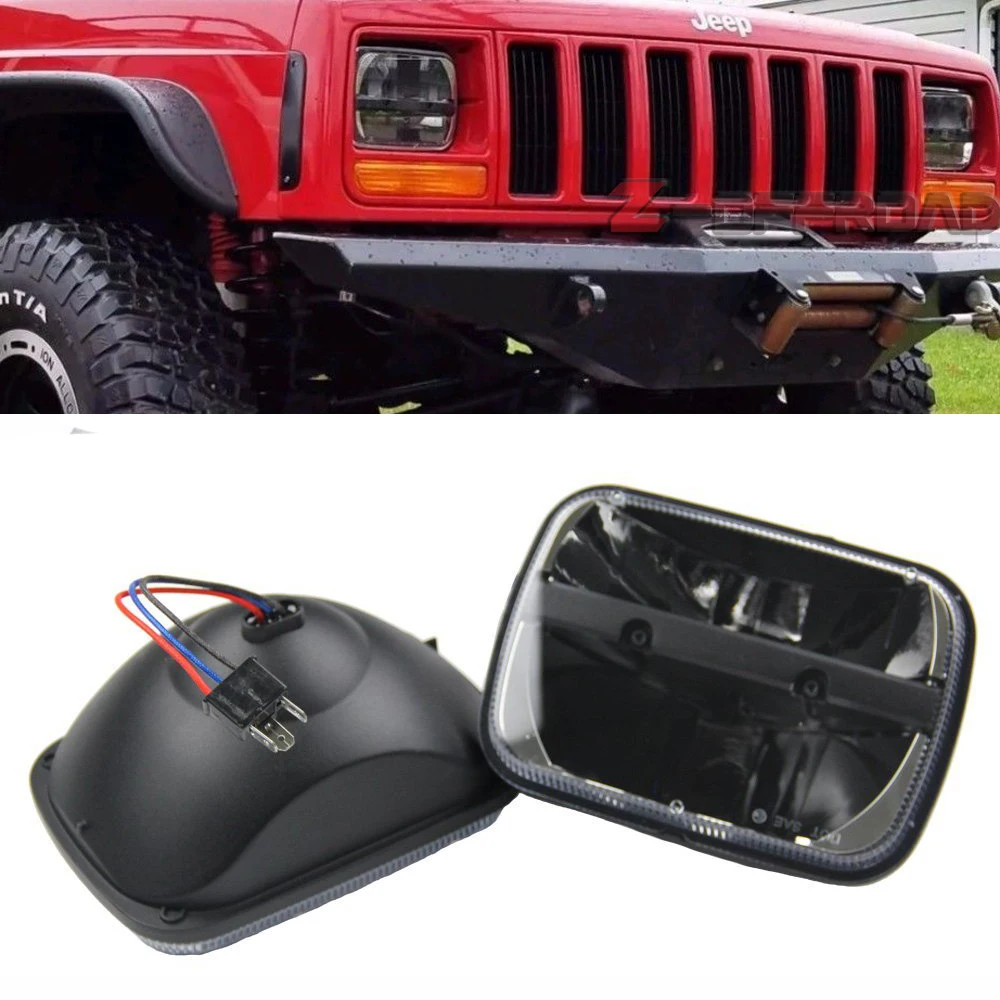 5x7Inch LED square truck headlights assembly 6x7" LED projector