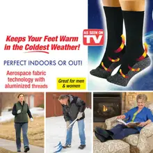 2 pairs 35 Below Socks Keep Your Feet Warm and Dry As Seen On TV Aluminized Fibers Men Gift