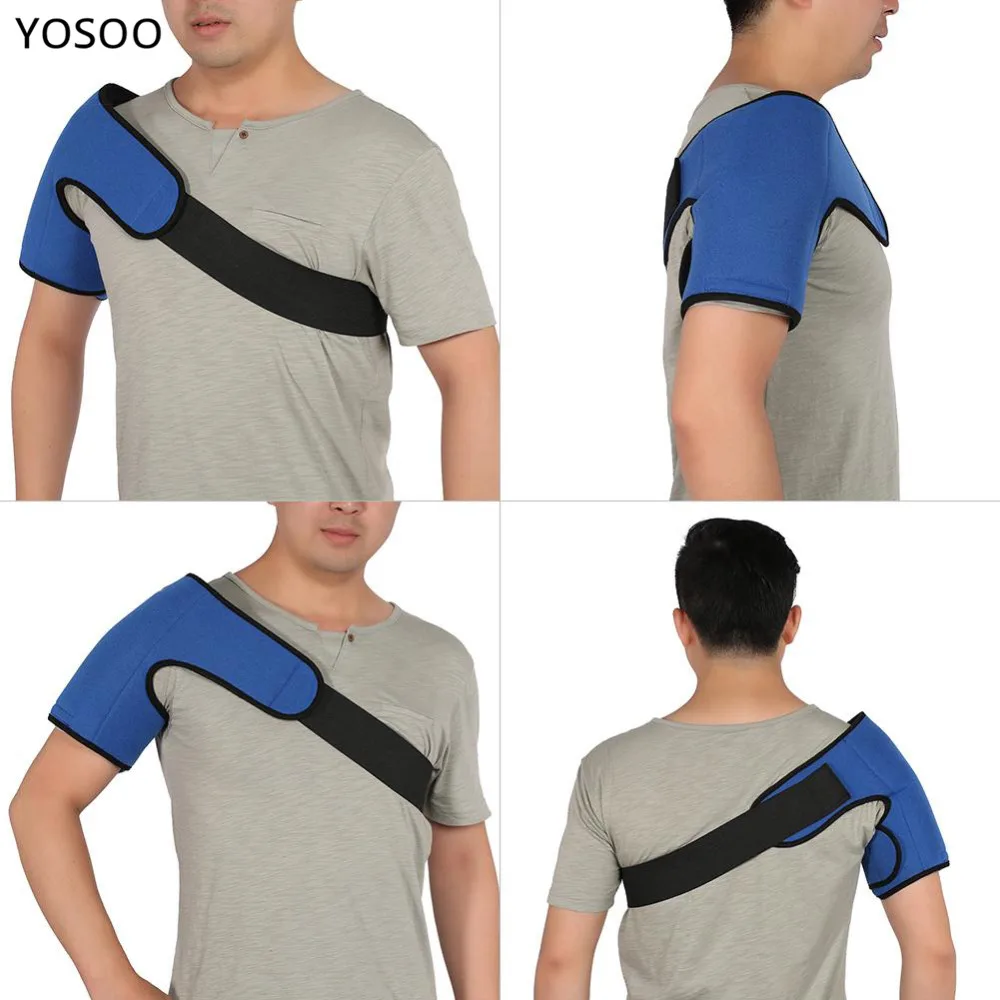 Buy 1pc Shoulder Brace Support Hot Cold Pack Gel Wrap