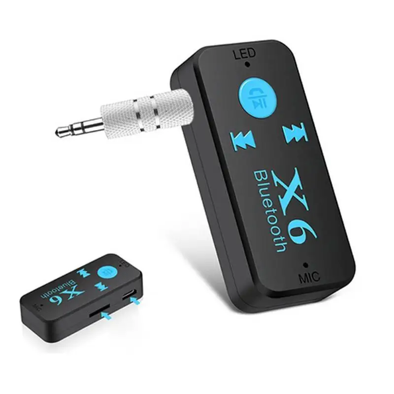 VAORLO автомобильный Bluetooth аудио приемник 3 в 1 3,5 мм мини беспроводной bluetooth aux адаптер автомобильный передатчик Авто музыкальные приемники X6