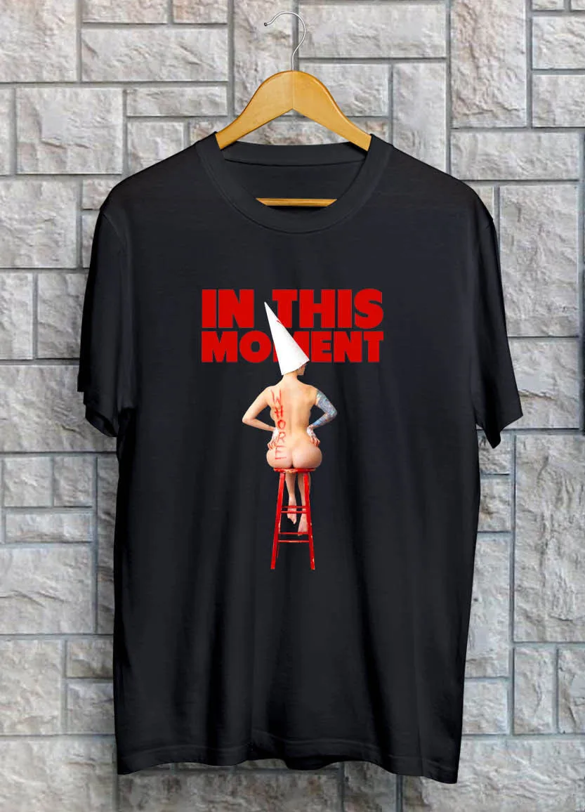 

New In This Moment Maria Whore Heavy Metal Band Black White TShirt Size S-3XL Hip Hop Novelty T Shirts Men'S Brand Clothing hot