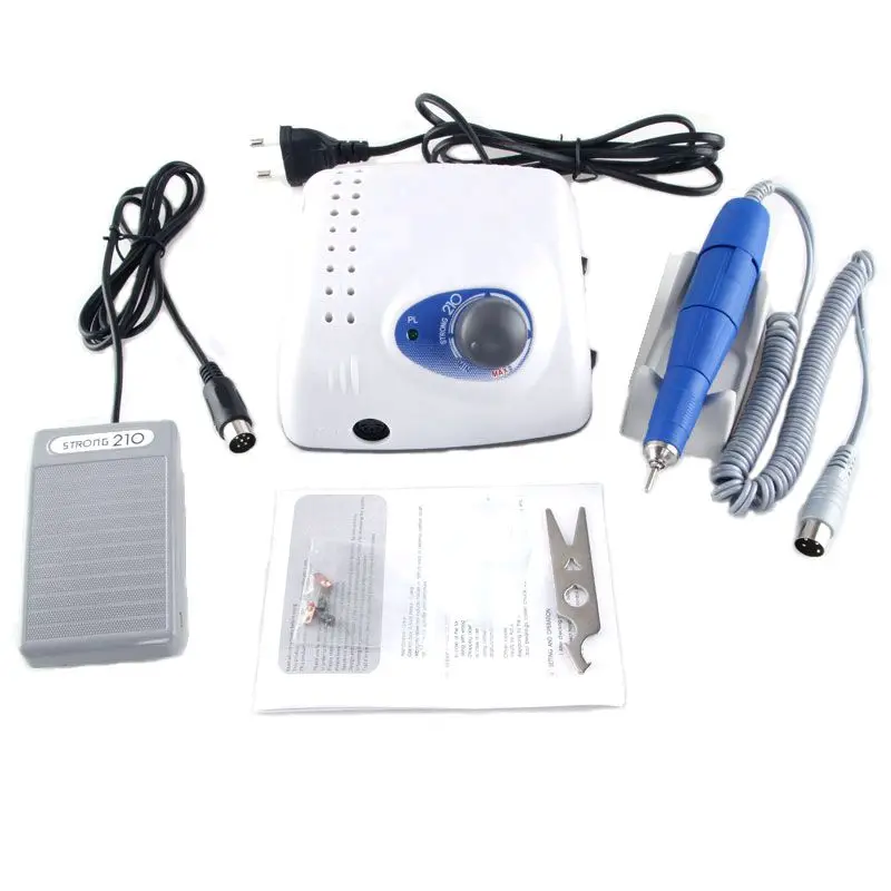 

profession 65W 35,000RPM Strong 210 102L-2.35 Electric Nail Drills Machine File Bits Nails sculpture polisher Art Equipment