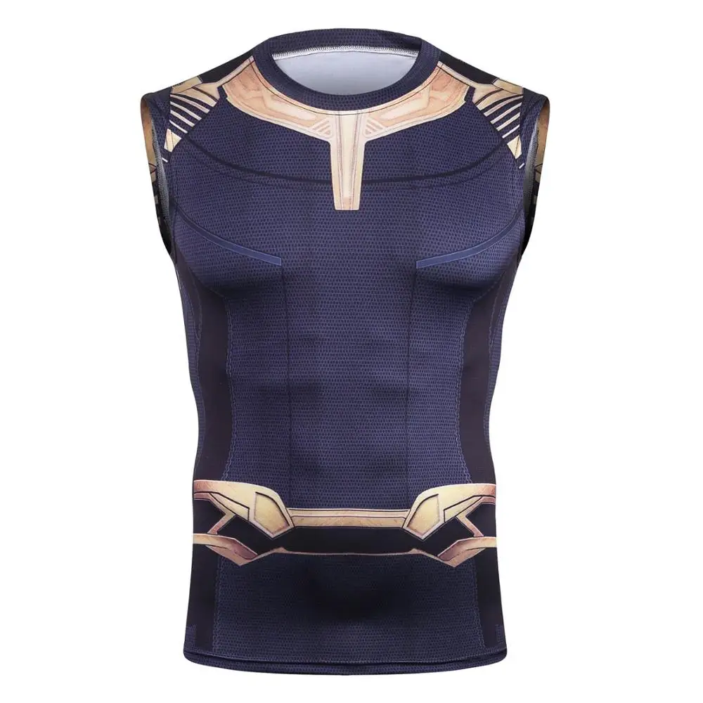 Thanos 3D печатных футболки мужские Мстители 3 летние компрессионные футболки комиксы Косплей Костюм Бесконечность войны топы мужская одежда - Цвет: BX01