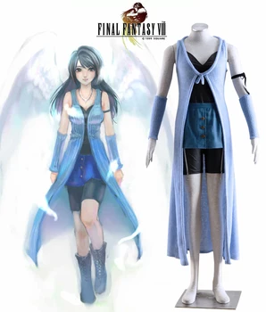 Final Fantasy Series Rinoa Heartilly Daily Dress Cosplay Costume Adult Anime Clothes Full set-in Custom-mde