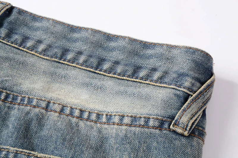 Джинсы с потертостями и дырками рваные мужские джинсы, светло-голубой тонкий прямой деним модные джинсы мужские, знаменитые dsel логотип фирменные джинсы с разрезами! 8001-2
