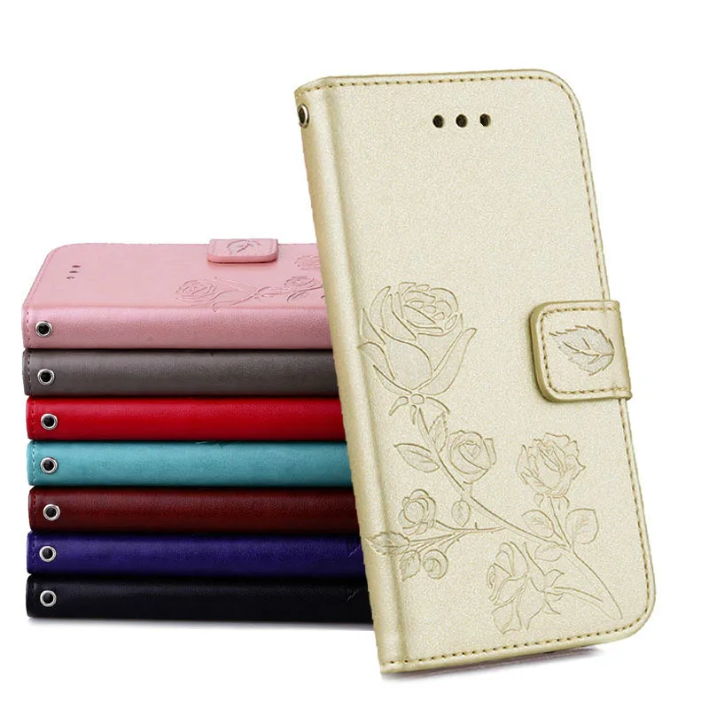 Luxury Leather Flip Embossed Case For Samsung Galaxy S8 S8plus Case Protective Wallet Phone