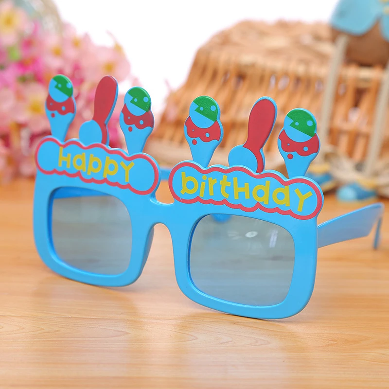 Plastic Kids Sunglasses Rabbits Candle Balloon Shaped Glasses Children Birthday Party Gifts Accessories Novelty Toys New - Цвет: 3