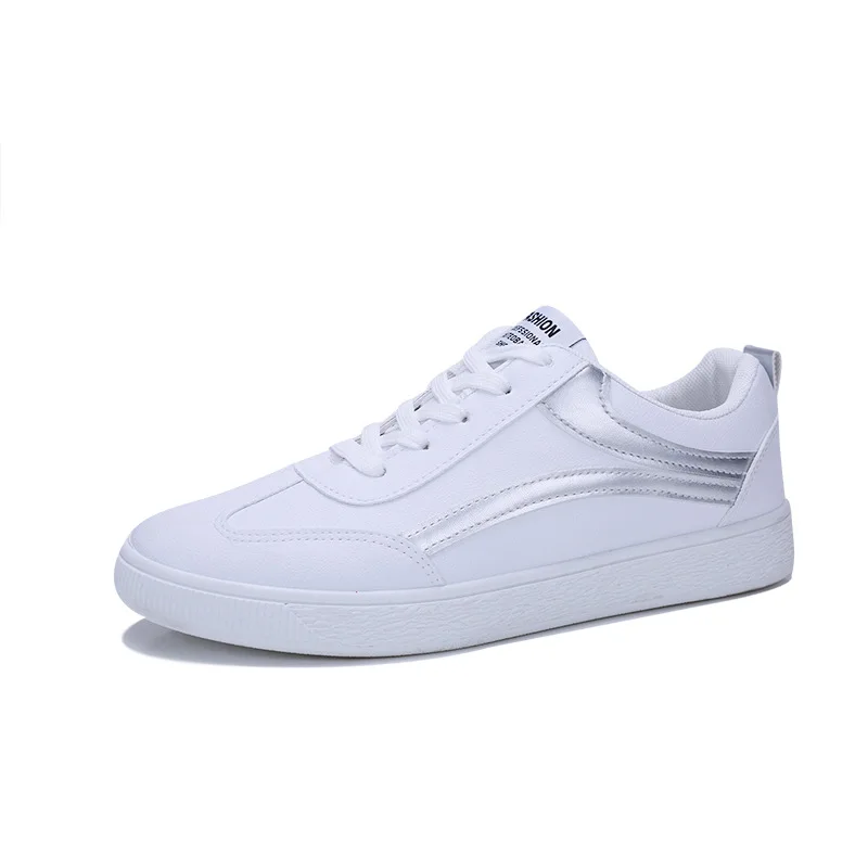 

2019 spring and autumn new students casual color matching men's shoes wild white shoes breathable comfortable light wear shoes
