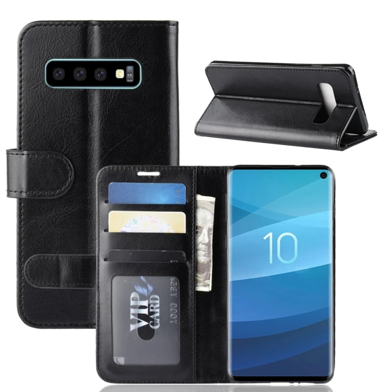 

HAWEEL Texture Single Fold Horizontal Flip Leather Case for Galaxy S10, with Holder & Card Slots & Wallet