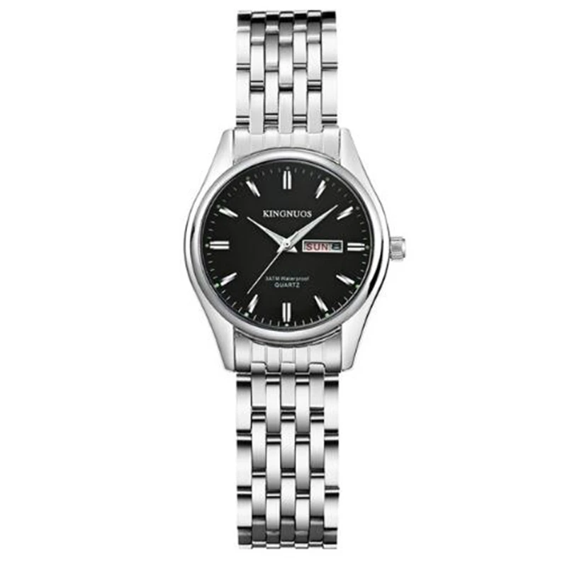 Горячая мода креативные женские часы Мужские кварцевые часы бренд Уникальный циферблат дизайн влюбленных стальные полосы наручные часы