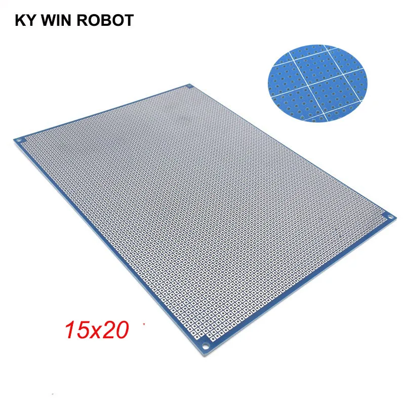 

1pcs DIY 15*20CM Blue Single Side Prototype Paper PCB Universal Experiment Matrix Circuit Board 15x20CM For Arduino