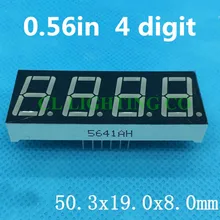CE& Рош) 4 цифры 7 сегмент 0.5" Красный светодиод Дисплей общий катод время 12 Шпильки 0.56in цифровой трубки