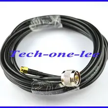 5 шт./лот Пигтейл кабель прямой SMA штекер N штекер разъем удлинитель RG58 5 м