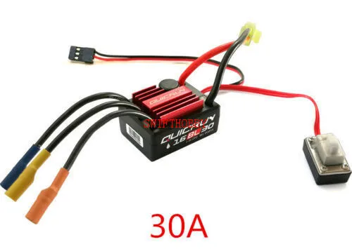 Водонепроницаемый бесщеточный двигатель Hobbywing quirun контроллер ESC 30A 16BL30 RC