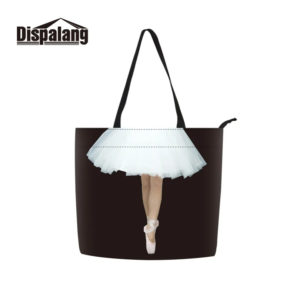 

Trendy Style Ballet Painting Sublimation Reusable Shopping Bag for Women Canvas and Cotton Fabric Girls Shop Bags with Pattern