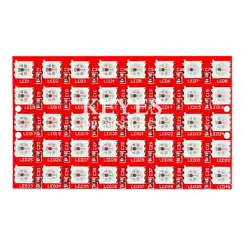 

Free shipping! keyes 2812-8*5 bit full color RGB M odule/40 bit colorful