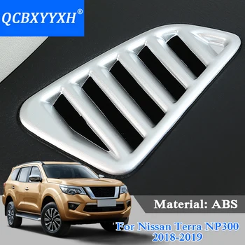 

QCBXYYXH 2pcs ABS Car Styling Car Outlet Internal Decoration Sequins For Nissan Terra Navara NP300 2018-2019 Interior Sticker