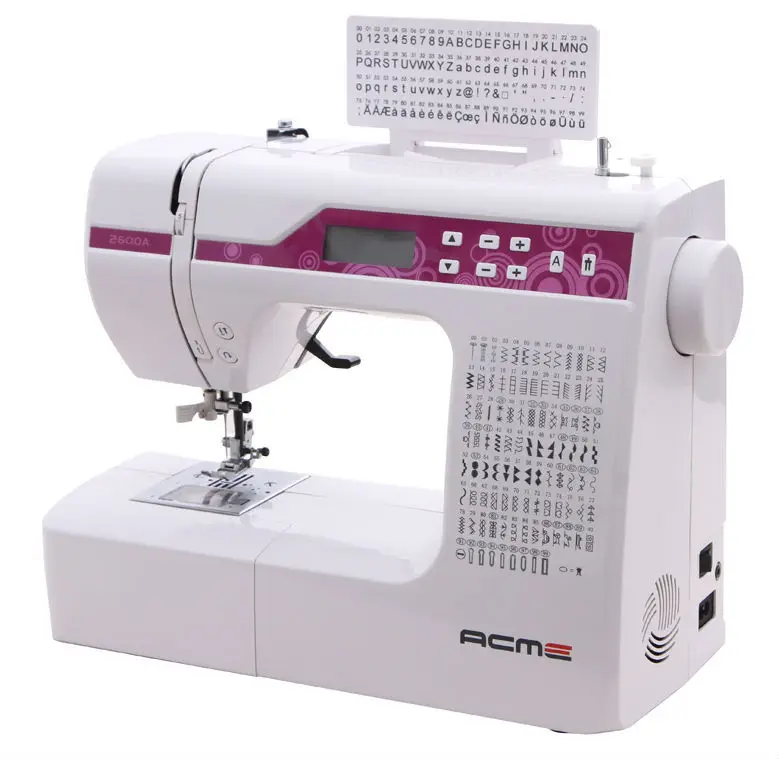 Бытовая электронная многофункциональная швейная машина JH2600a/бренд acme с 100 стежками и 100 буквами/с большим подарком