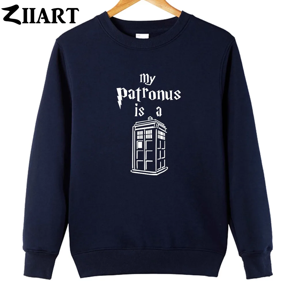 Doctor who my patrous is a Tardis police box, одежда для пар, мужская хлопковая осенне-зимняя флисовая толстовка для мальчиков