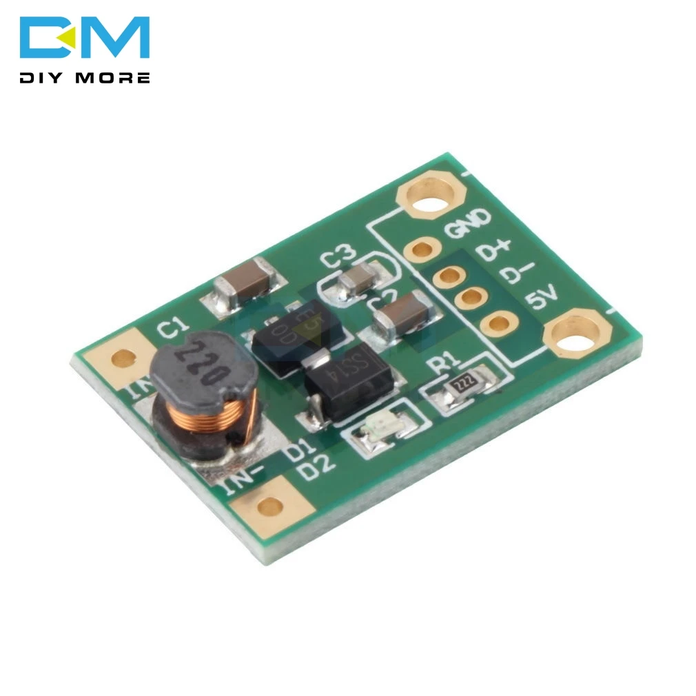 

2Pcs 600mA DC-DC Mini Step Up Power Module 1-5V To 5V Step up Boost Converter For Arduino Diy Kit Electronic PCB Board Module