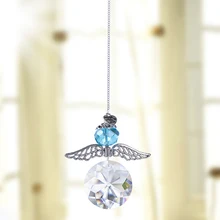 H& D Радужный ангел-хранитель, Хрустальный солнцезащитный Ловец для дома/украшения автомобиля и декора крыльца и подвесок, Хрустальное стекло, орнамент фэншуй