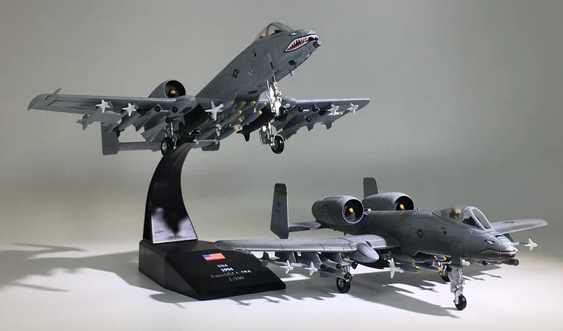 1:100 Амер сплав моделирование Танк бомбардировщик A10 США 1994 Fairchild A-10A молния истребитель атака модель