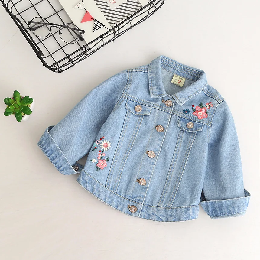 Jaqueta para Meninas com Capuz Cabolsas da Criança da Menina Babyinstar Menina Denim Jaqueta Casual Padrão Roupas Topos Crianças 10 High Quality Mamãe e Bebê
