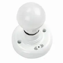 E27 звук Голосовое управление освещением задержки основание датчика лампы держатель сплиттер адаптер