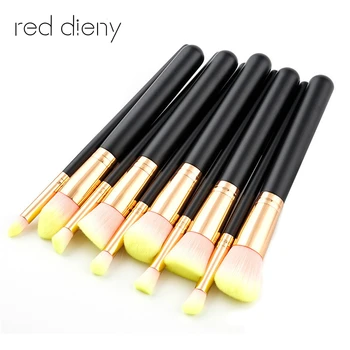 

Eye Makeup Brushes Set Many Types Multifunctional Beauty Tool Eye Shadow Eyebrow Lip Brush Kit Long Wood Handle Pink Yellow Hair