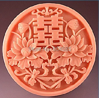 

The Lotus Chinese style wedding fondant cake molds soap chocolate mould for the kitchen baking FM212