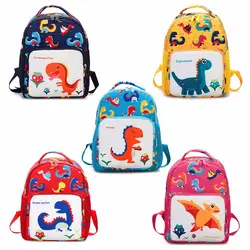 Рюкзак унисекс для малышей, детская школьная сумка с принтом животных, большая емкость