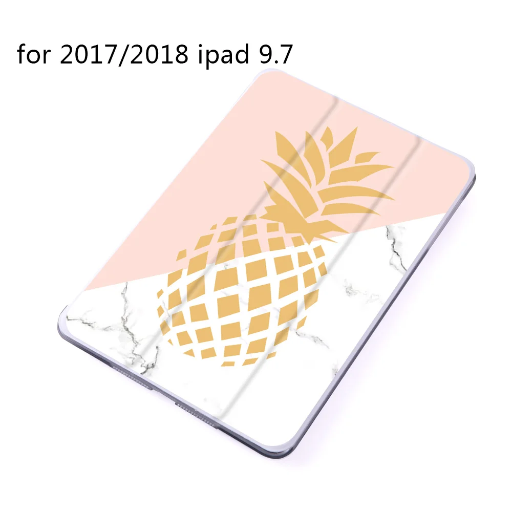 Милый Летний Магнитный чехол-книжка с листом для Apple iPad 9,", Чехол для iPad Air 2 Mini 4 из искусственной кожи, складной чехол-книжка для планшета с функцией автоматического пробуждения - Цвет: B200075-2017