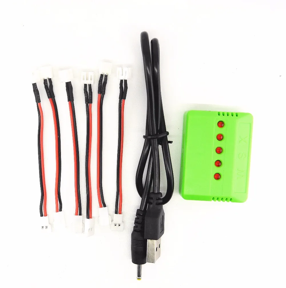 6pcs cable and 1x 6in1 charger font b rc b font Quadcopter Part Charger Connector Wire