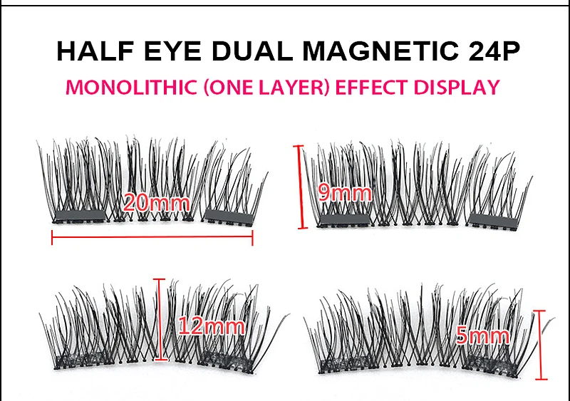 Три магнита накладные ресницы 3d Магнитные ресницы быстрая паста бесшовные ресницы простые и многоразовые натуральные Magne