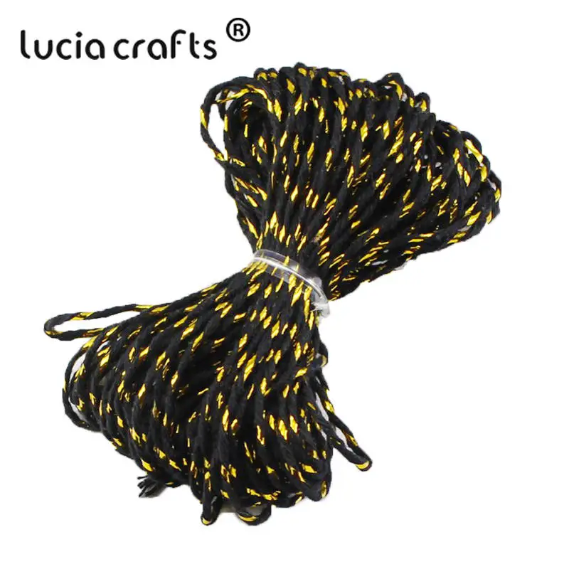 Lucia crafts распродажа! Двойной Цветной хлопковый шпагат для пекаря, хлопковые шнуры, нитка для шпагата, сделай сам, 10 м/упак. W0403