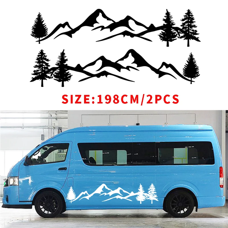

YONGXUN For Tree Decal Mountain Scene Large Northwest car sticker Vinyl Car Truck RV Toy Hauler Vehicle